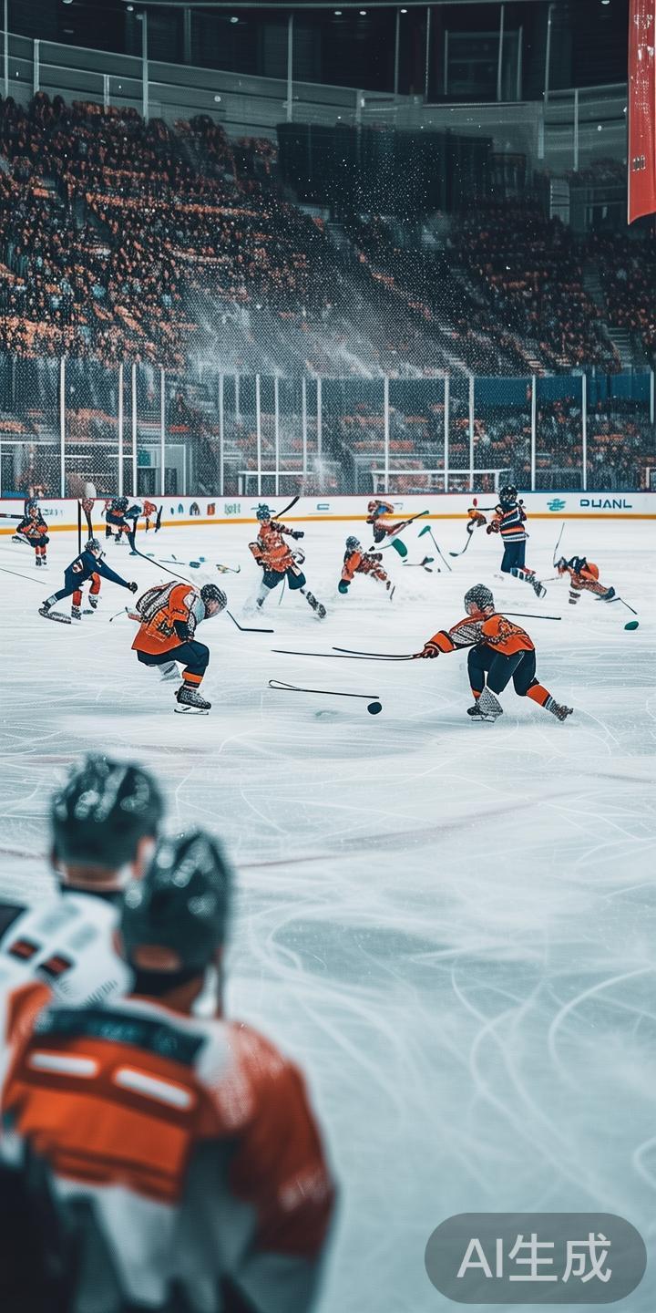 在激烈的冰上战场上，运动员们不断突破自我，展现出难