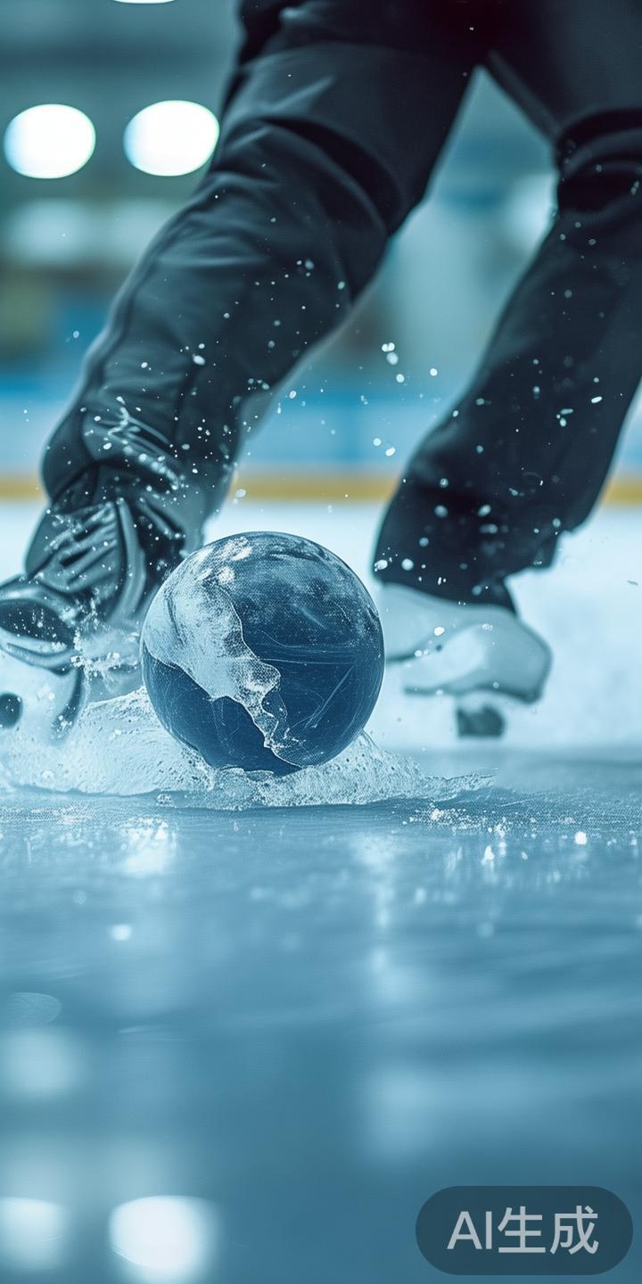全面提升冰球正面突破过人技巧,打造强力突破能力夺取比赛胜利 控制与运脱结合
在突破中,保持对冰球的紧密控制,