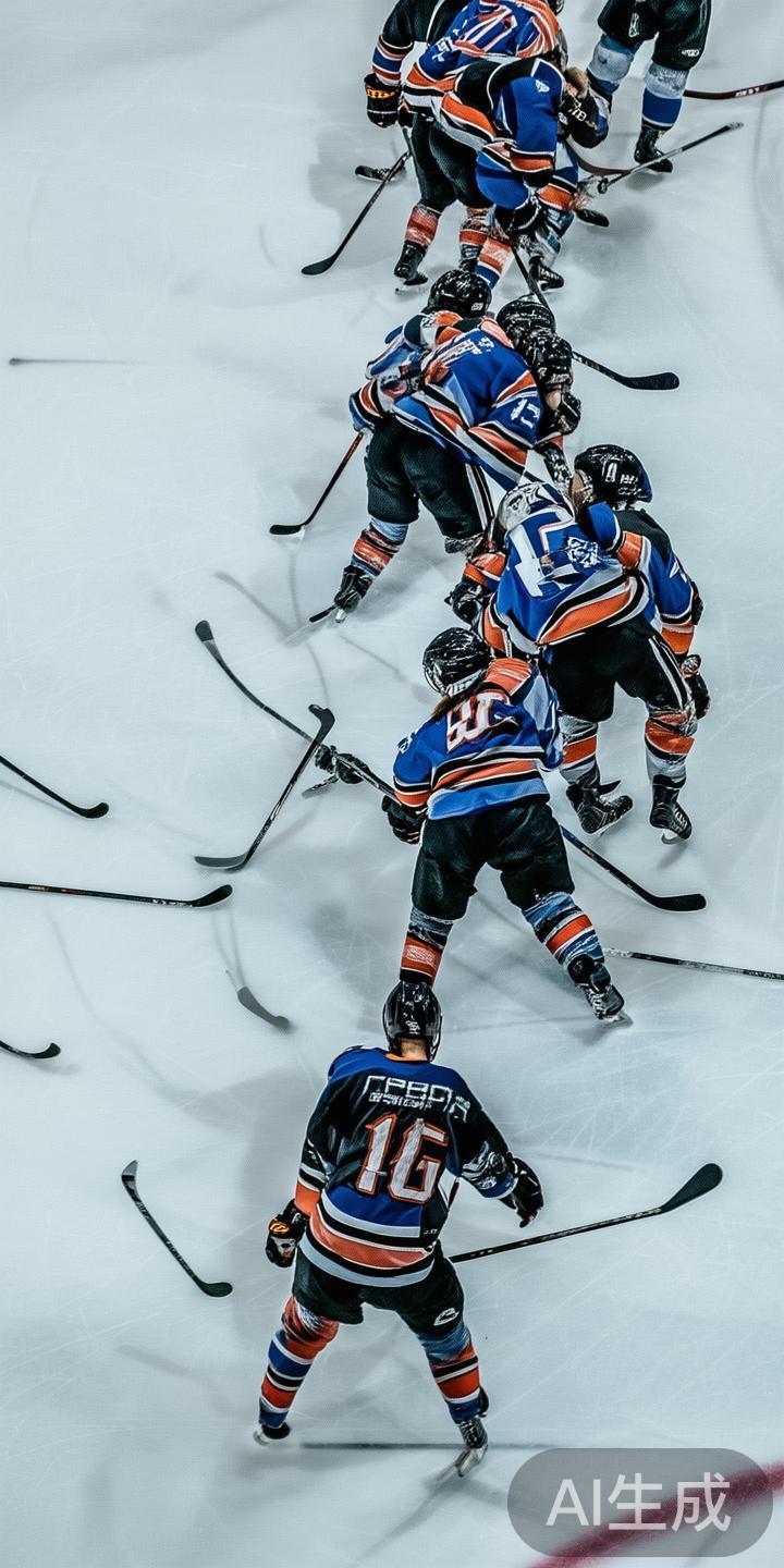 在冰球比赛中，防守方通常会采取多种策略来阻断对手的